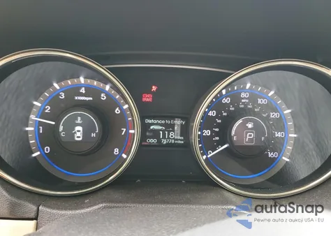 2013 Hyundai Sonata Se z USA, uszkodzony, nr VIN 5NPEC4AC7DH568977